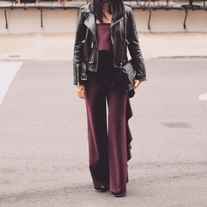 Alexis Strapless Jumpsuit with Ruffles